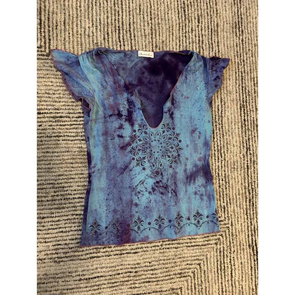 Vintage Y2K Top Small Ethereal Fairy Grunge Charlotte Russe Mermaid Boho USA